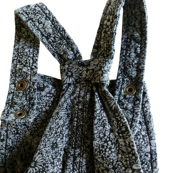 Joe Fresh Ruffle Floral Denim Bubble Shortalls 3-6 Months - Picture 7 of 7